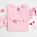 Love Bow Valentine Coquette Love Shirt Shirt Girlfriend Love Bow Cute Girly Shirt T-Shirts