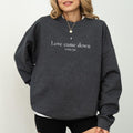 Love Came Down Christian Minimalist Nativity Long Sleeves Bible Verse Outfits T-Shirts