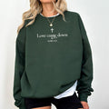 Love Came Down Nativity Spiritual Shirt Baptism Bible Verse Long Sleeve T-Shirts