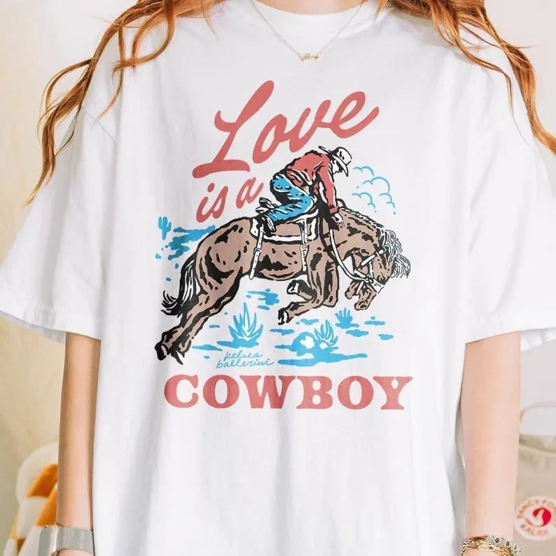 Love Is Cowboy Kelsea Ballerini Rodeo Vintage Rodeo Kelsea Ballerini Shirt Cowboy Western Shirt T-Shirts