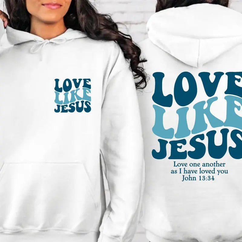 Love Like Jesus & Bible Verse Christian Church Religious Faith Based T-Shirts
