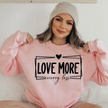 Love More Worry Less Valentine Valentine Shirts Her Heart Dxf Cricut T-Shirts