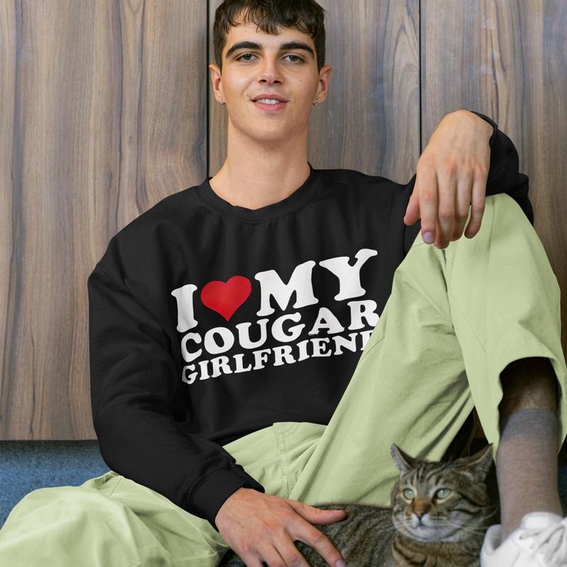 Love My Cougar Girlfriend I Heart Valentine T-Shirts