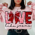 Love Like Jesus Valentine Coquette Valentine T-Shirts