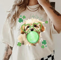 Lucky Dog Maltipoo Shirt ~ Relaxed Fit Printed USA Womenswear Casual Comfort Cotton Top Athletic Boho Chic T-Shirts