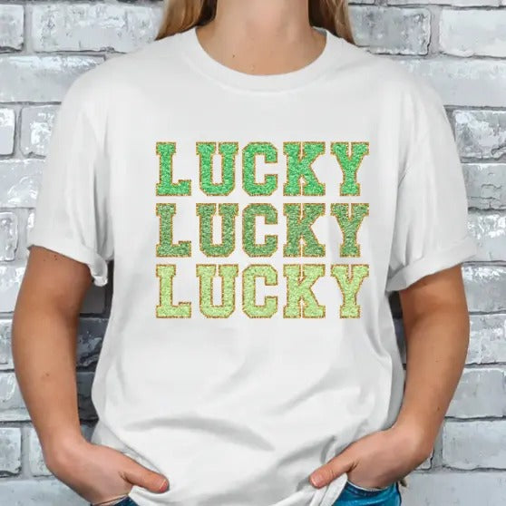 Lucky Lucky Lucky St Patricks Day T-Shirts