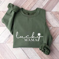 Lucky Mama St Patricks Day Mom Mothe'S Days Clover Shirt Saint Patricks Day Mama Shirt T-Shirts