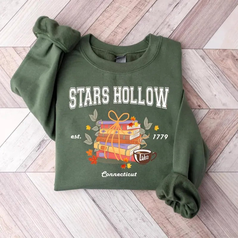 Luke'S Stars Hollows Autumn Festival Stars Hollow First Weekend November Retro Lukes Diner T-Shirts