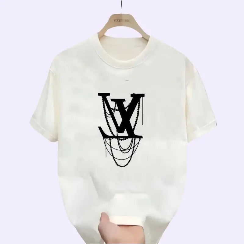 Luxury Luv Cold Thick Cotton Short Sleeve 2024 Casual Him T-Shirts