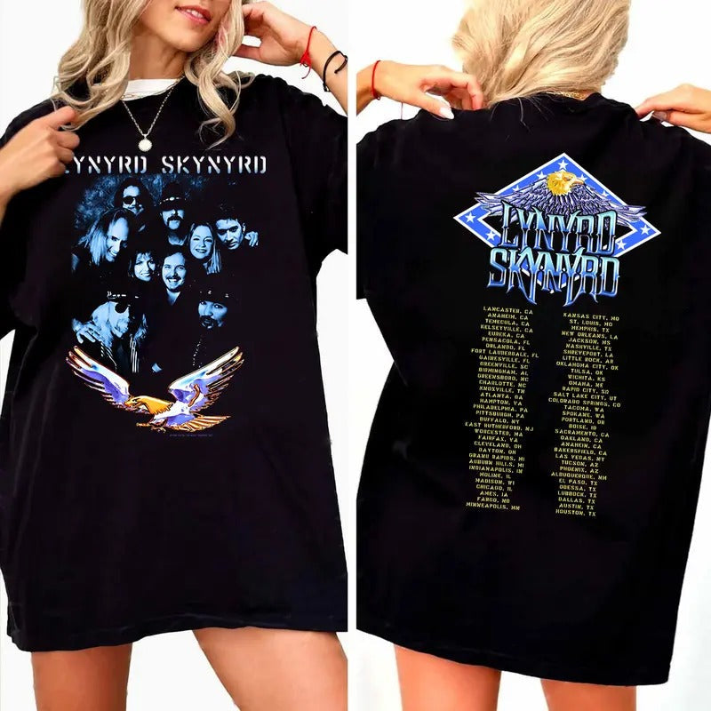 Lynyrrdd Skynyrrdd Tour 2024 Shirt Lynyrrdd Skynyrrdd Tour 2024 Band Tour T-Shirts