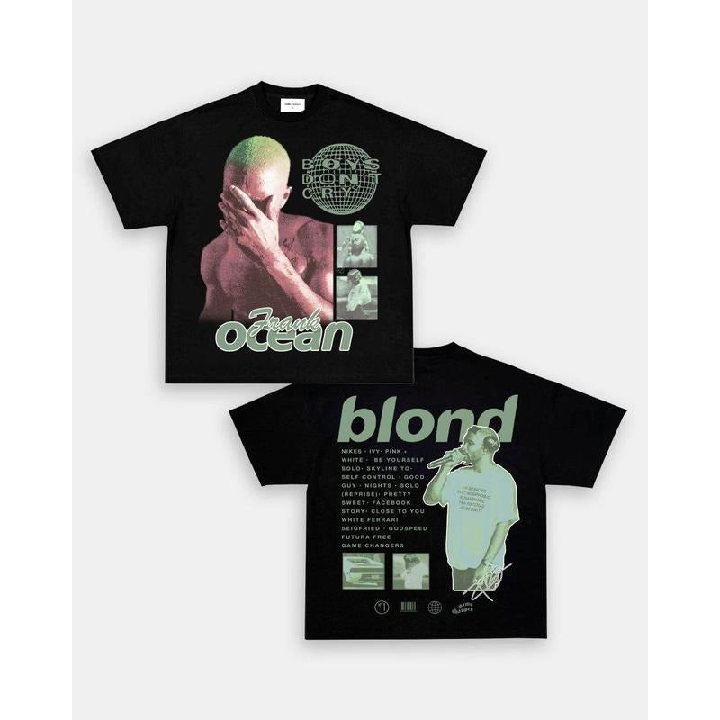 BLOND FRANK OCEAN SHIRT BIG FACE BLOND FANS T-Shirts