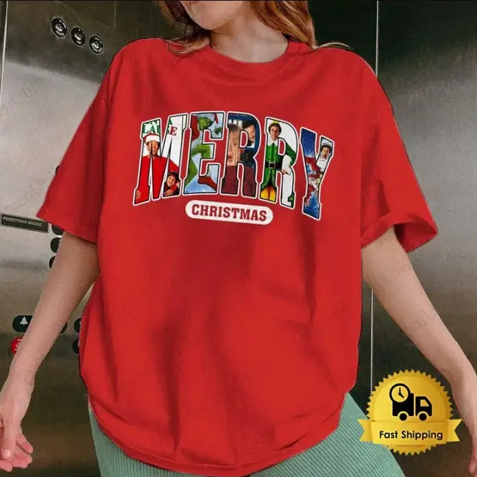 MERRY 90s Movies Shirt T-Shirts