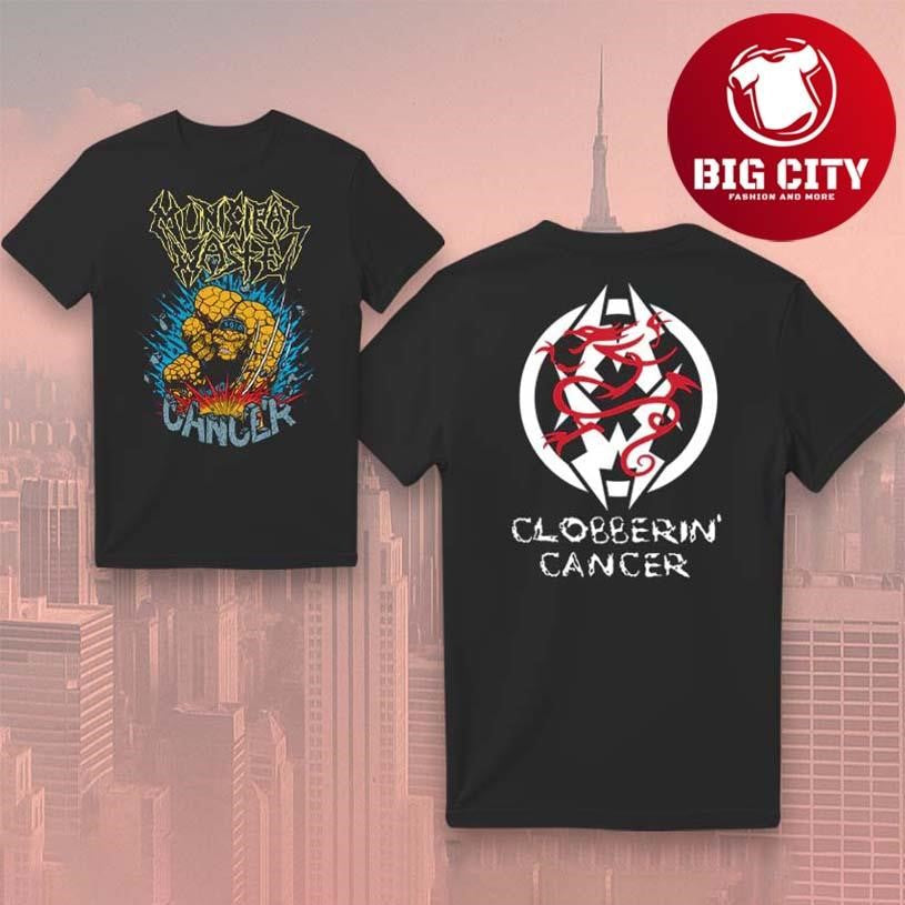 MUNICIPAL WASTE Clobberin Cancer New Two Sided Shirt