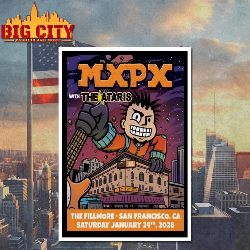 MXPX The Fillmore San Francisco CA Jan 24 2026 Poster Shirt
