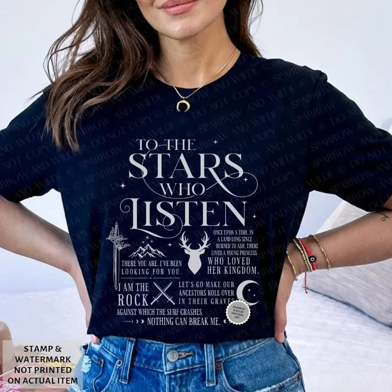 Maas Verse Shirt ACOTAR Throne Glass Crescent City Valkyrie Velaris ACOTAR Rhysand Feyre ACOTAR Shirt Sarah J Maas Booktok T-Shirts