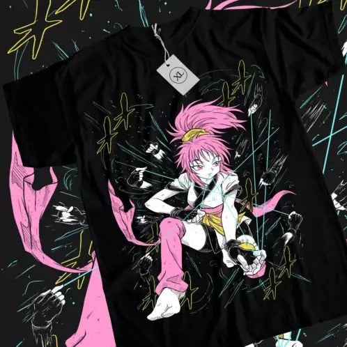 Machi Komachine Hunter X Hunter Hisoka Gon Killua Black Shirt All Size T-Shirts