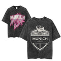 Machine Gun Kelly Munich Game 2025 Pink Flame Football Shirt Streetwear Sports Top T-Shirts
