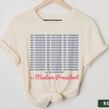 Madam President 2024 Election Shirt Vote Shirt Democrat Voting Presidential Election Political Candidate Campaign 47th President T-Shirts