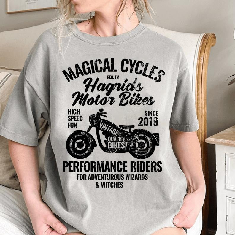 Magical Motorbikes Shirt Universal Comfort Colors Shirt Potter Shirts Magical HP Shirt Wizard School HP Books Booktok T-Shirts