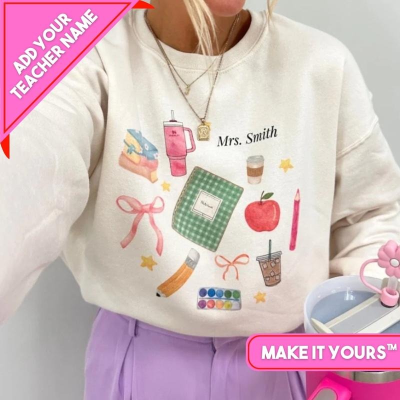 Make Yours 'Teacher Classroom Essentials' Add YOUR Name T-Shirts