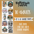 Making Memories DTF Transfer Gang Sheet 22 X 60 T-Shirts