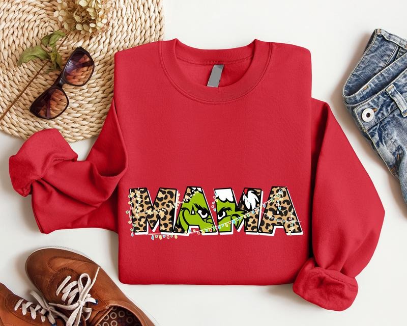 Mama Mom New Mom Mother Mama Be Xmas Grandma T-Shirts