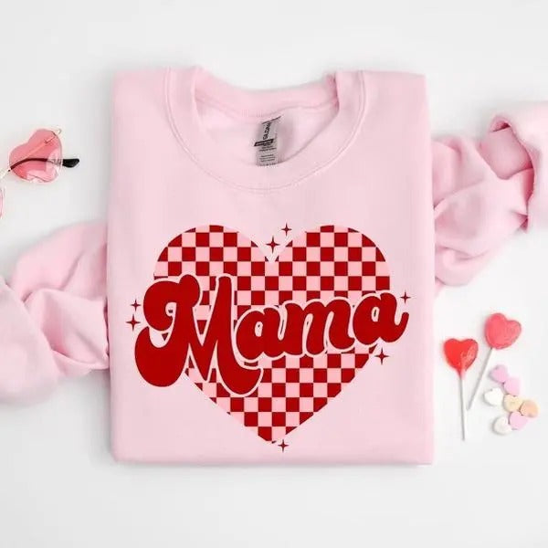 Mama Heart Shirt Mama Valentine Shirt Mama Shirt Love Shirt Cute Valentines Shirt Valentine T-Shirts