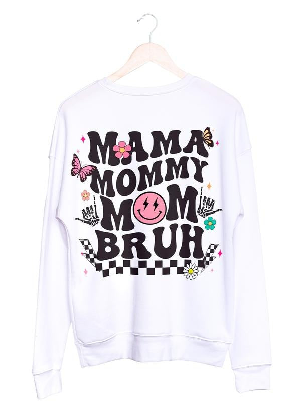 Mama Mom Mommy BRUH Casual Fabric Soft Womenswear T-Shirts