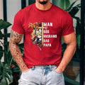 Man God Christian Lion Casual Crew Neck Short Sleeve Tops Perfect T-Shirts