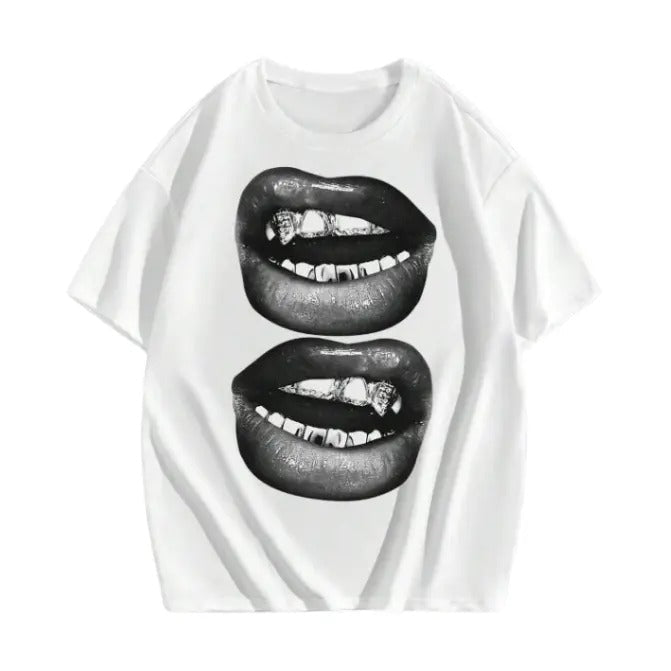 Manfinity EMRG White Street Top S 3XL & Streetwear Tops & Underwear Round Neck T-Shirts
