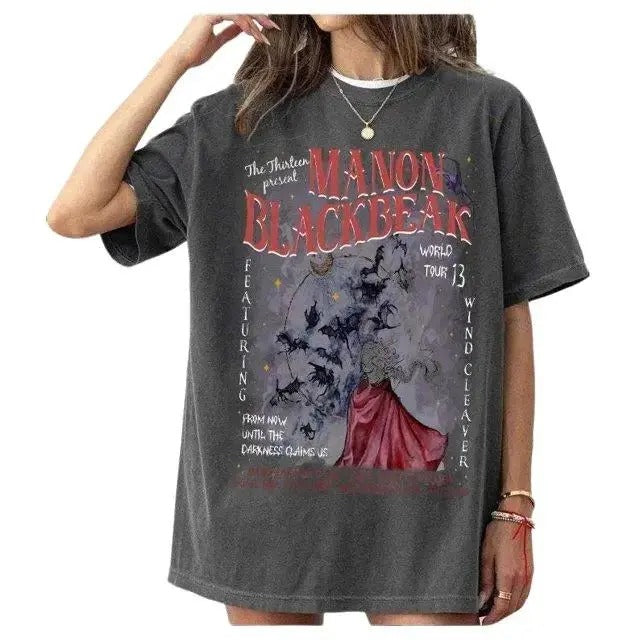 Manon Blackbeak Shirt Sarah J Maas Rowan Whitethorn Crescent City Rhysand Ruhn Throne Glass Book Dark Romance Shirts T-Shirts