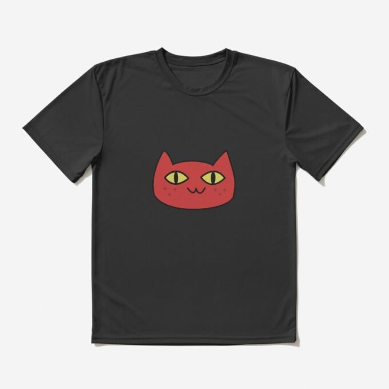 Marcelines Cat Adventure Time Shirt Cotton Medium Short Sleeve Casual Streetwear Printed T-Shirts