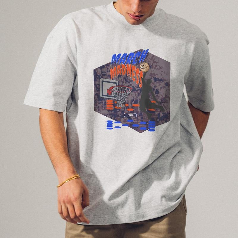 March Madness Basketball Sports Basketball Fan March Basketball Comfortable Casual T-Shirts