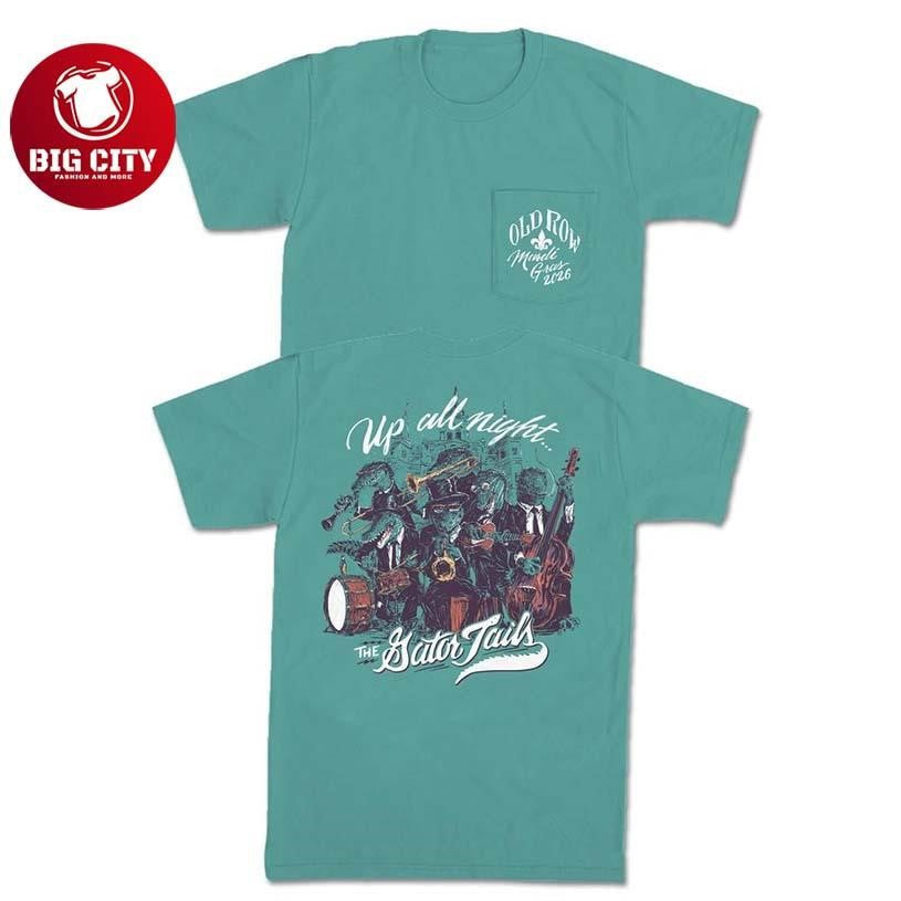 Mardi Gras 2026 Up All Night Old Row Two Sided Shirt