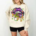 Mardi Gras Lips Mardi Gras Western Lips Shirt Fleur De Lis T-Shirts
