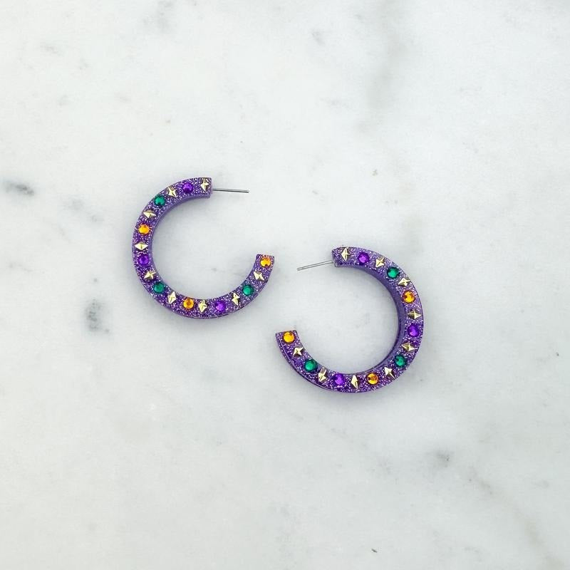 Mardi Gras Party Earrings *Final Sale* T-Shirts