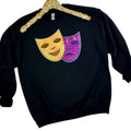 Mardi Gras Sequin Patch Gildan BLACK T-Shirts