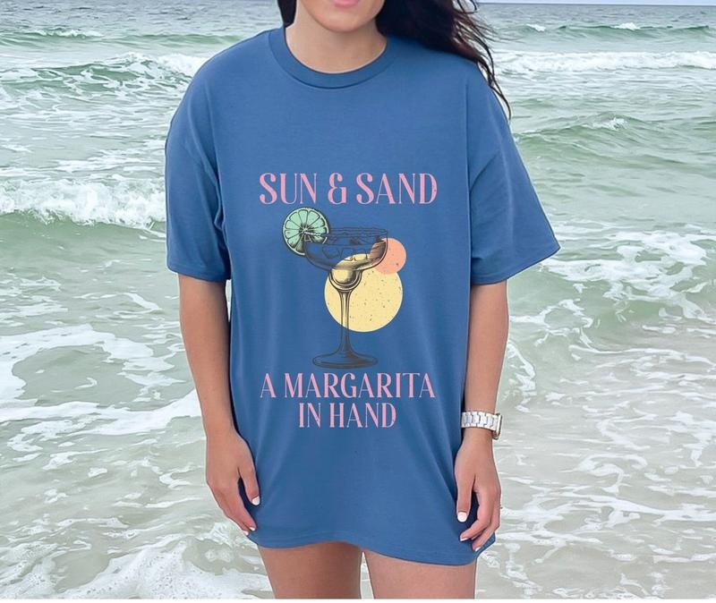 Margarita Shirt Drinking Shirt Tequila Shirt Salty Shirt Beach Shirt Beach Shirt Beach Vacation Shirt T-Shirts