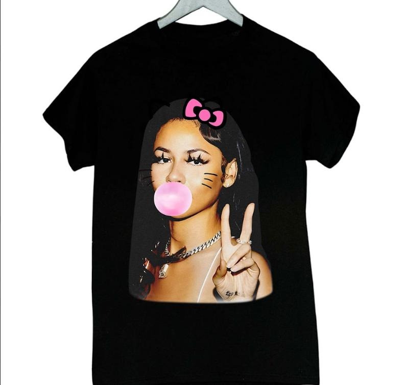 Mariahh Scientist Big Face Peace Kitty Bubble Shirt T-Shirts