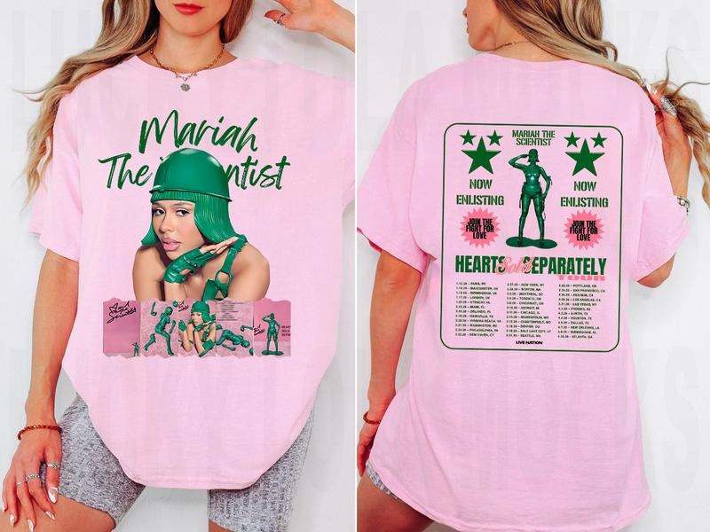 Mariahhh Scientist Shirt Hearts Sold Separately Concert Fan T-Shirts