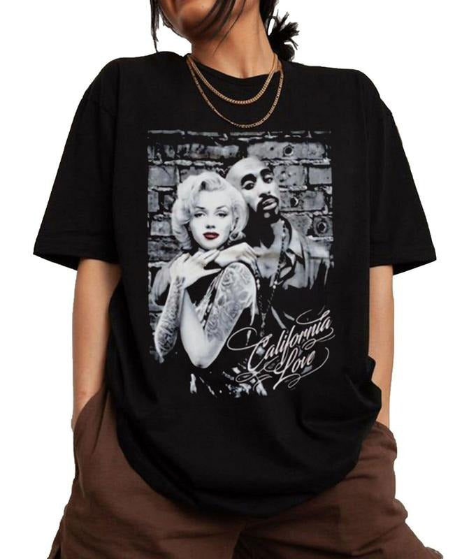 Marilyn Monroe Tupac Shakur California Love Shirt Vintage Tupac Shakur Shirt 2Pac 90s Shirt 2Pac Shakur Shirt Vintage 90s Bootleg Tupac Shirt 90s Hip Hop 90s Legends Shirt Rapper Shirt 2pac T-Shirts