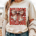 Mascot Coquette Bow Coquette Bows School Spirit Shirts High School City Football Team Shirt Game Day Shirt Shirt Trend 2025 Shirt Best Selling Tiktok T-Shirts