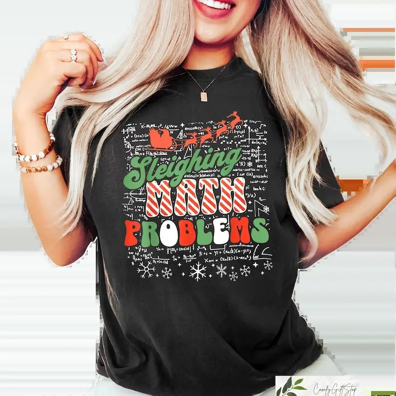 Math Teacher Shirt Dark Romance Shirts Throne Glass Book Sleighing Math Problems Acotar T-Shirts
