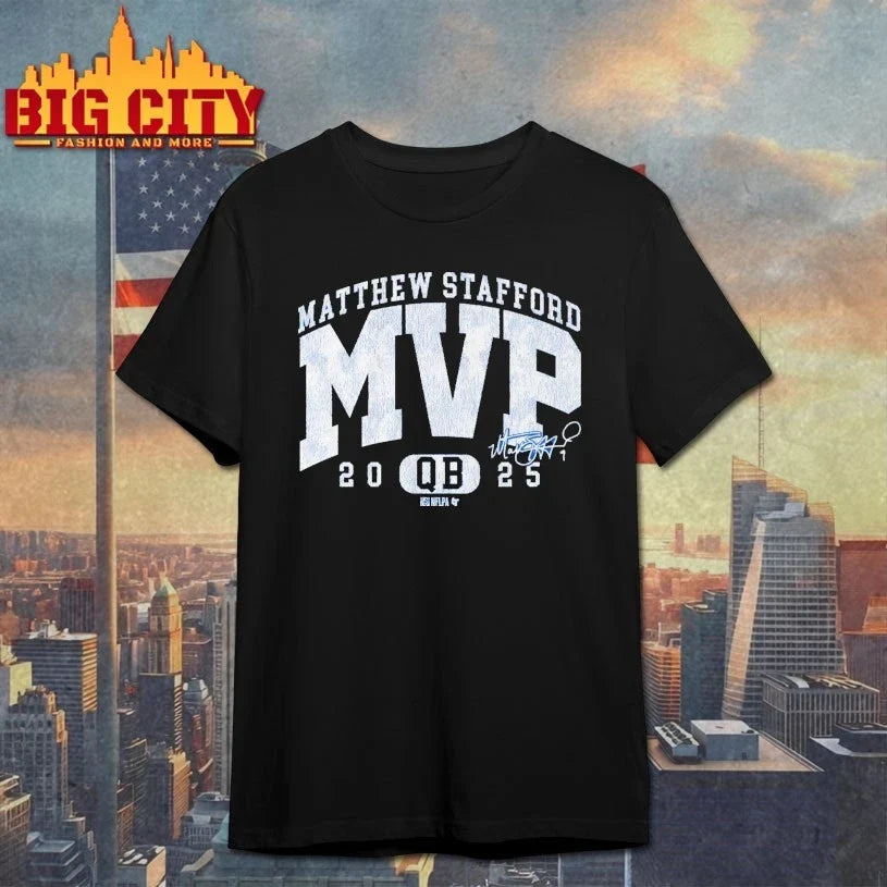 Matthew Stafford 2025 MVP signature T-Shirt