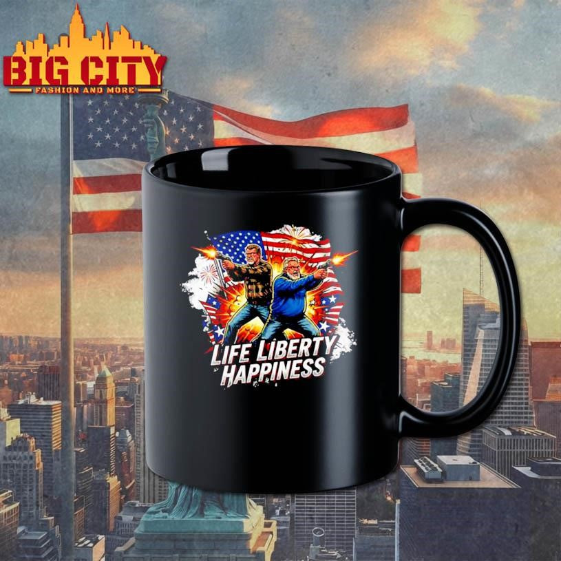 Media Squatch Life Liberty Happiness Lethal Duo Shirt