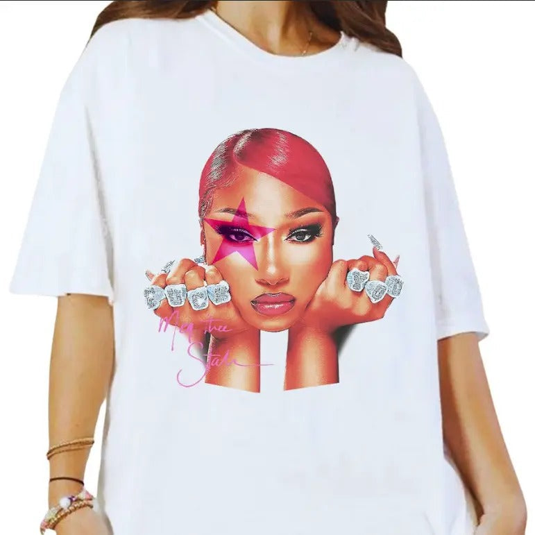 Megann Theee Stallion Shirt Cotton Fabric T-Shirts