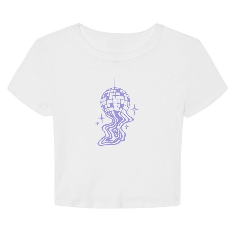 Melting Disco Top Y2K Casual Summer Shirt T-Shirts