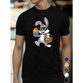 Summer Cartoon Rabbit Easter Eggs. Made USA T-Shirts