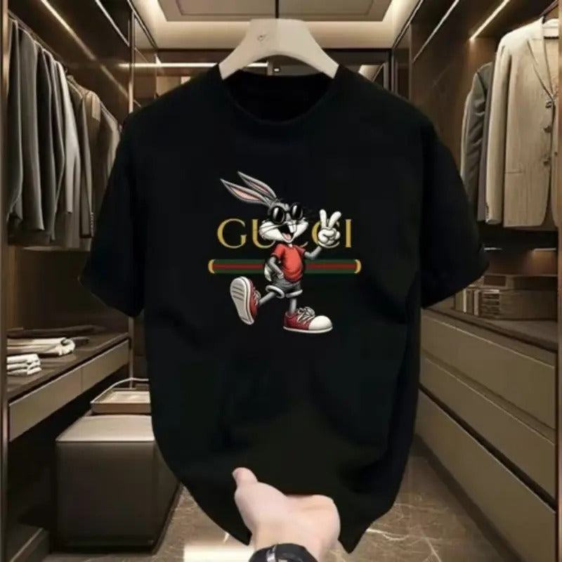 100% Cotton Short Sleeve Classic Comfortable Fit Casual Short Sleeve Round Neck Shirt T-Shirts