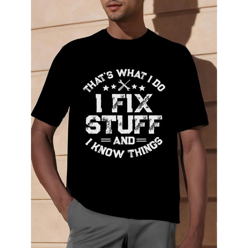 Funny I Fix Stuff Mechanic Engineer Garage Shirt Made USA T-Shirts